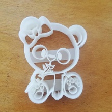 panda bear cookie cutter vari marcatore orso 3d print model - Mito3D