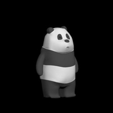 panda osos indignante oso 3d print model - Mito3D