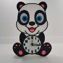 panda Uhr home Farben 3d print model - Mito3D