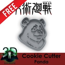 Panda Plätzchen Cutter Jujutsu kaisen 3d print model - Mito3D