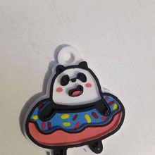 panda donut kawai bear key chain 3d print model - Mito3D