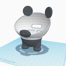 panda eco punto 4 gen ehodot 4gen animale giocattolo orso 3d print model - Mito3D