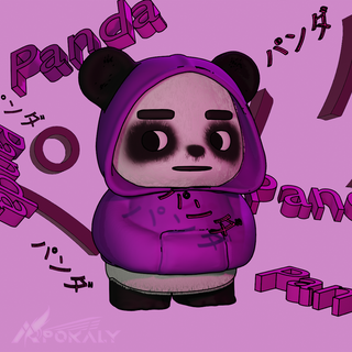 panda felpa cappuccio panda animale panda felpa cappuccio decorazione orso 3d print model - Mito3D