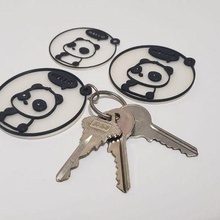 panda chaveiro joalheria chave anel livre 3d print model - Mito3D