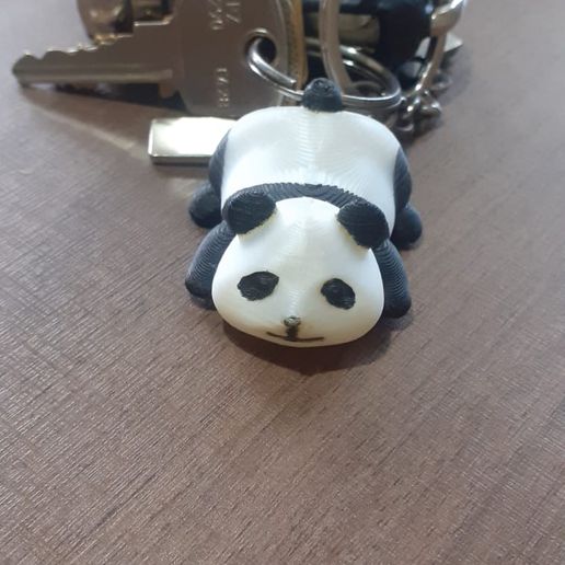 panda keychain gadget bear urso 3D print model - Mito3D