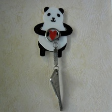 panda porte-clés la maison animal clé détenteur de mignon cœur esun3d gadget l'aide maintenez-la enfoncée aléatoire des trucs cool intéressant smart porte l'ours noir blanc rouge l'amour en voie disparition 3d print model - Mito3D