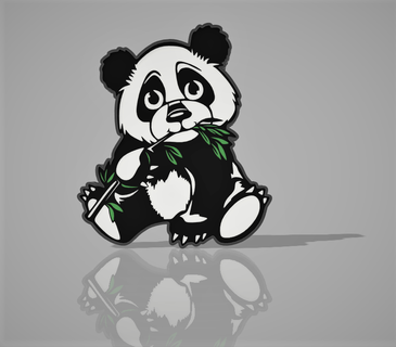panda lampada gadget 3d print model - Mito3D