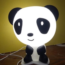 panda lumière de la lampe art chambre les enfants maison modèle rvb led nuit jouet décor 3d print model - Mito3D