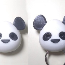 Panda magnétique clé titulaire soutien aimant 3d print model - Mito3D