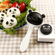 panda nori rice mold kitchen home 3d print model - Mito3D