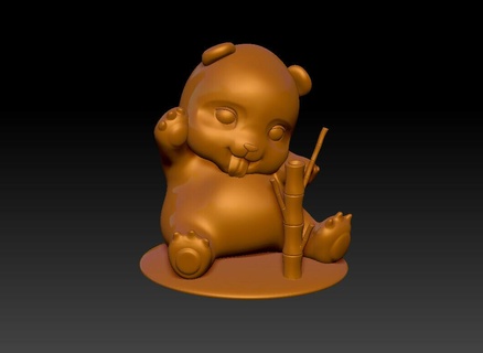 Panda Ornamente 3d print model - Mito3D