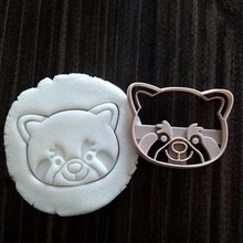 panda punch red home patisserie taste cookies 3d print model - Mito3D