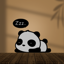 Panda train dormir décoratif pendentif 1 3d print model - Mito3D