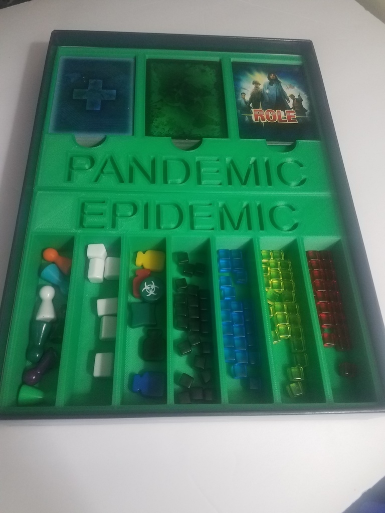 pandemia tablero juego insertar caja tarjeta juguete 3D print model - Mito3D