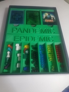 pandemia tablero juego insertar tablero juego caja insertar tarjeta insertar pandemia juguete juego 3d print model - Mito3D