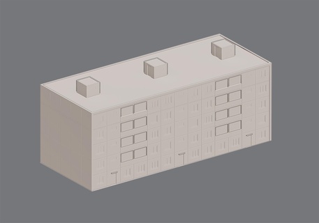 panel edificio v1 3d print model - Mito3D
