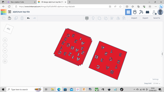 panel Lamba 123 ABC fayans 3d print model - Mito3D