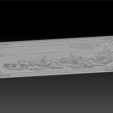 panorama rivers mountains art scenery scape landscape nature trees bas-relief decorative engraving woodcarving mold 3d cnc chinese oriental traditional pattern texture 3d print model - Mito3D