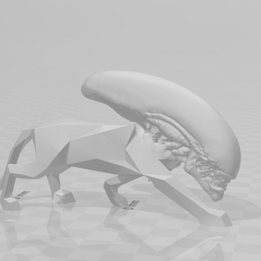 panthalien extraterrestre panthère sculptures 3D print model - Mito3D