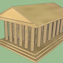 il pantheon architettura 3d print model - Mito3D