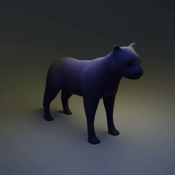 panter hayvan hayvanlar oyuncak minyatür şekil vermek 3D print model - Mito3D