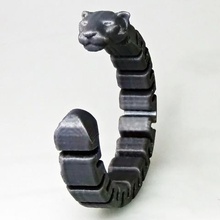 panther bracelet fashion cat fad panthre chat mode handle poigne 3d print model - Mito3D