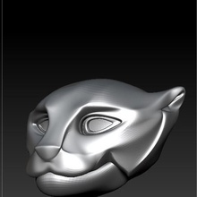 panther la cabeza en 3d joyería animal anillo accesorio de base decorativos 3d print model - Mito3D
