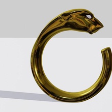 panther ring Schmuck Juwel Tier 3d print model - Mito3D