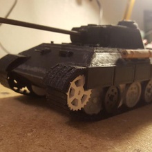 panter tank 2 Dünya Savaşı sanat 3d print model - Mito3D