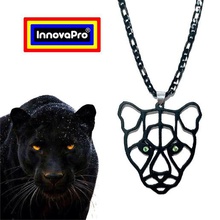 panther totem jewelry black pendant necklace key ring keychain 3d print model - Mito3D