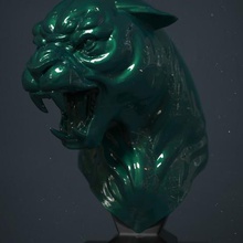 panther art animal cat sculpture wild 3d print model - Mito3D