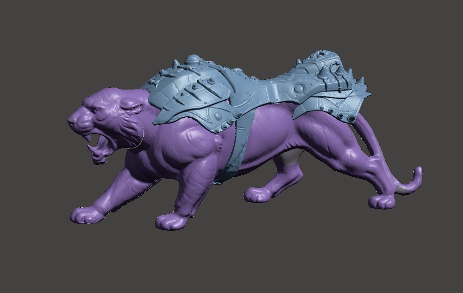 Panthor motu Jahrgang 200x he Meister Universum Klassiker Schlachtkatze Skelett motuc Herkunft 3D print model - Mito3D