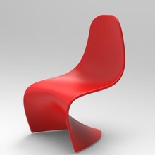 panton chair design art classic 3d print model - Mito3D