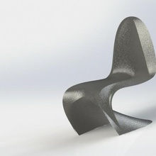 panton chair 3d print model - Mito3D