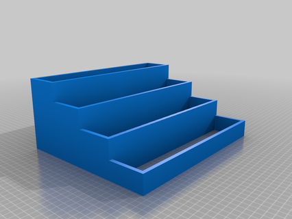 despensa estante 4 camadas personalizado organização casa escritório escrivaninha 3d print model - Mito3D