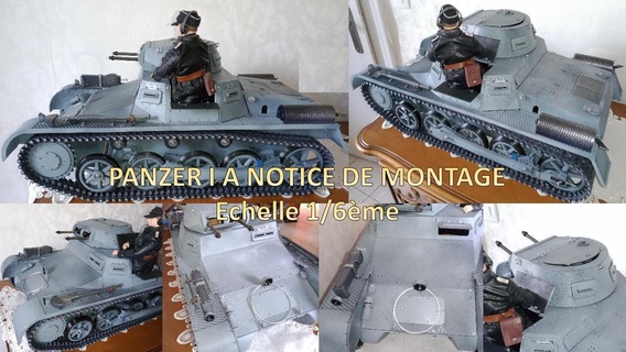 Panzer 1 montagem instruções rc 6 escala 3d print model - Mito3D