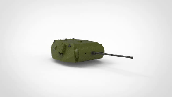 panzer ii baş tank füze savaş silah tabanca düşük poli oyuncaklar askeri zırhlı araç 3d print model - Mito3D