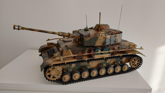 Panzer iv rc 1 10 veículo comando blindado Ausf j modelo carro tanque brinquedo história exército jogos ww2 militares 3d print model - Mito3D