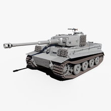 blindado vi Tigre ww2 alemán pesado tanque juego Guerra Mundial guerra ii nazi panzerkampfwagen militar pistola 3d print model - Mito3D