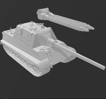 panzerj ger Tiger ausf jagdtiger sdkfz 187 sabehlzahn Staub Krieg 1947 Spiel Taktik verstaubt Achse ww2 wwii seltsam 2 ii jagdpanzer Panzer Jäger 3d print model - Mito3D