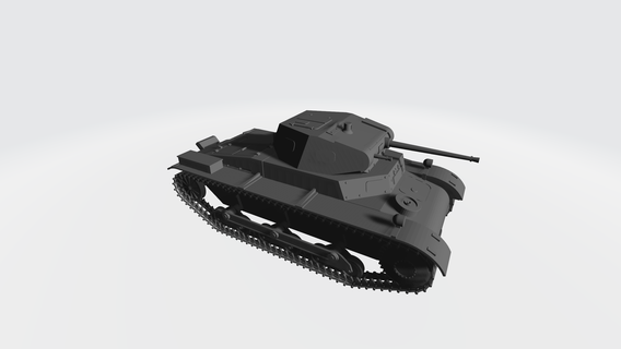Panzerkampfwagen ii sdkfz 121 oyun zırh dünya savaş 2 cıvata aksiyon Almanca silahlı kuvvetler 28mm ikinci oyunları araç zırhlı 3d print model - Mito3D