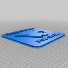 paola panther Maskottchen formuliert square Dicke Platte tool 3d-drucken 3d print model - Mito3D