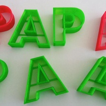 papa cookie cutter 3d print model - Mito3D