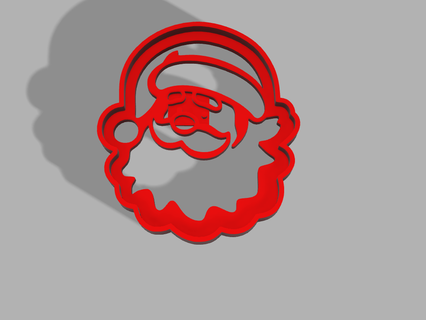 papá Navidad Papa Noel claus Galleta cortador hogar casa galletas Santo 3d print model - Mito3D