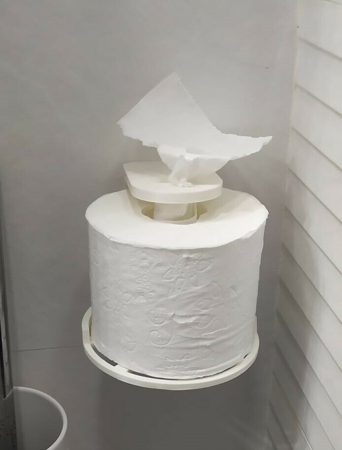 papel portarrollos wc toillette paper Home bathroom 3D print model - Mito3D