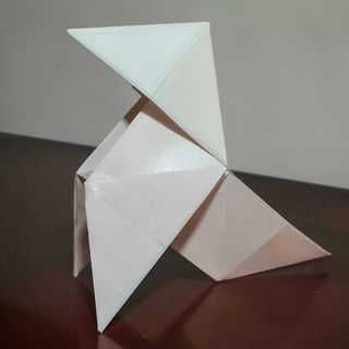 kağıt kuş kuşu katlanabilir baskı yeri 3d print model - Mito3D