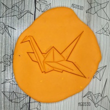 8 cm kağıt vinç origami çerez kesici - plaka gallets oryantal fondan ev uçak jannie tropikal palm konut zencefilli zencefil öğle yemeği bisküvi mutfak yazdırılabilir kek 3d baskı yemek fazlası cookiecutter <url> biscuit kesme 3d print model - Mito3D