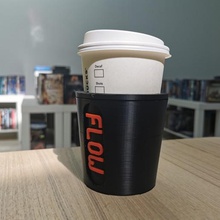 paper cup sleeve mindful ii gadget drink protective grip words 3d print model - Mito3D
