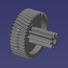 paper cutter gear tool spare parts 3d print model - Mito3D