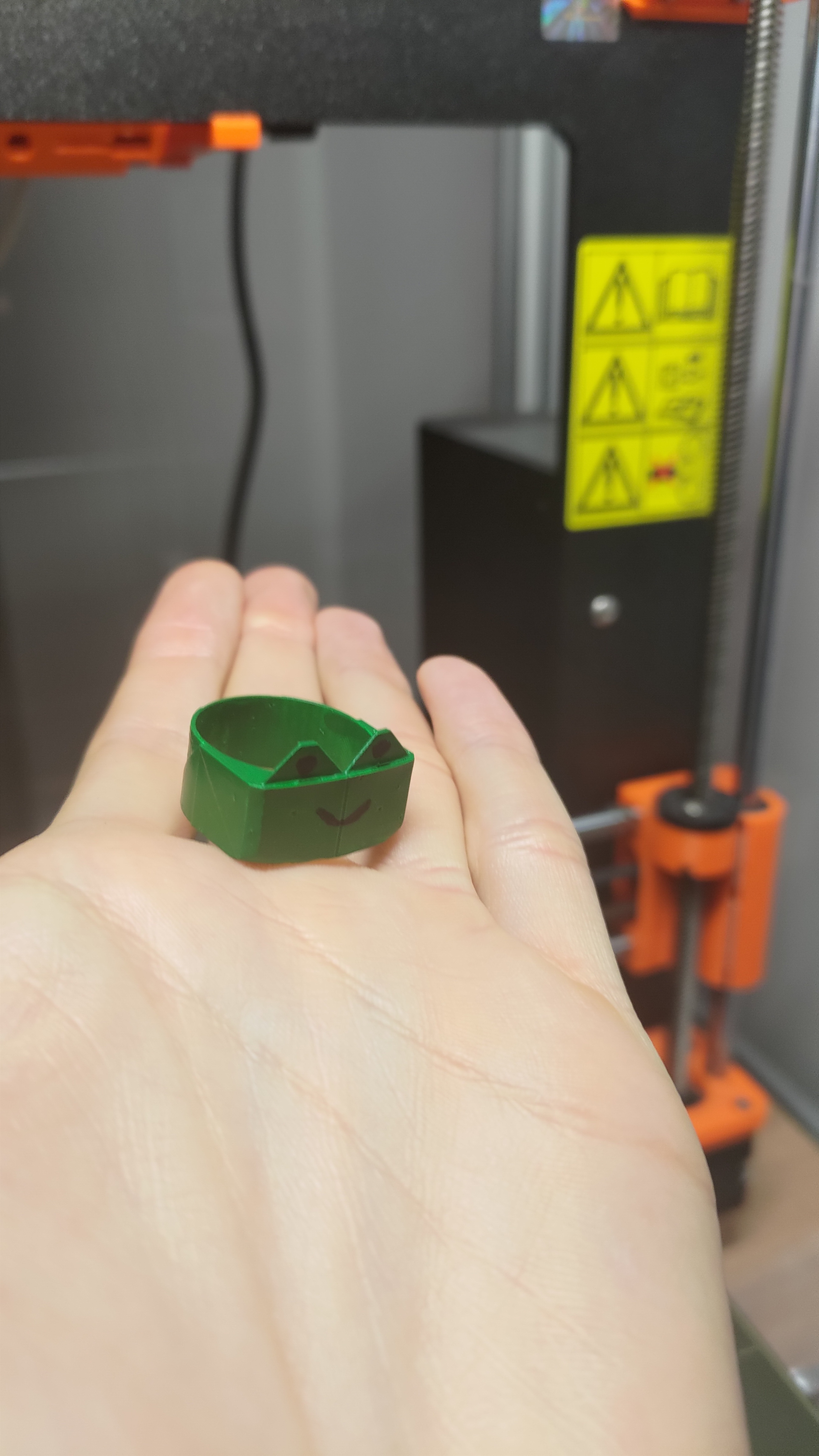 paper frog rings ring origami diy papercraft 3D print model - Mito3D